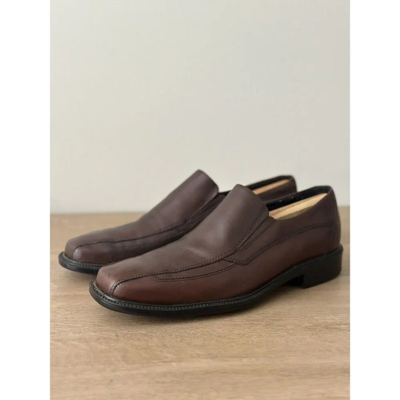 Bostonian Men's Size 11.5 Leather Slip On Loafer Brown Comfort - Picture 2 of 7